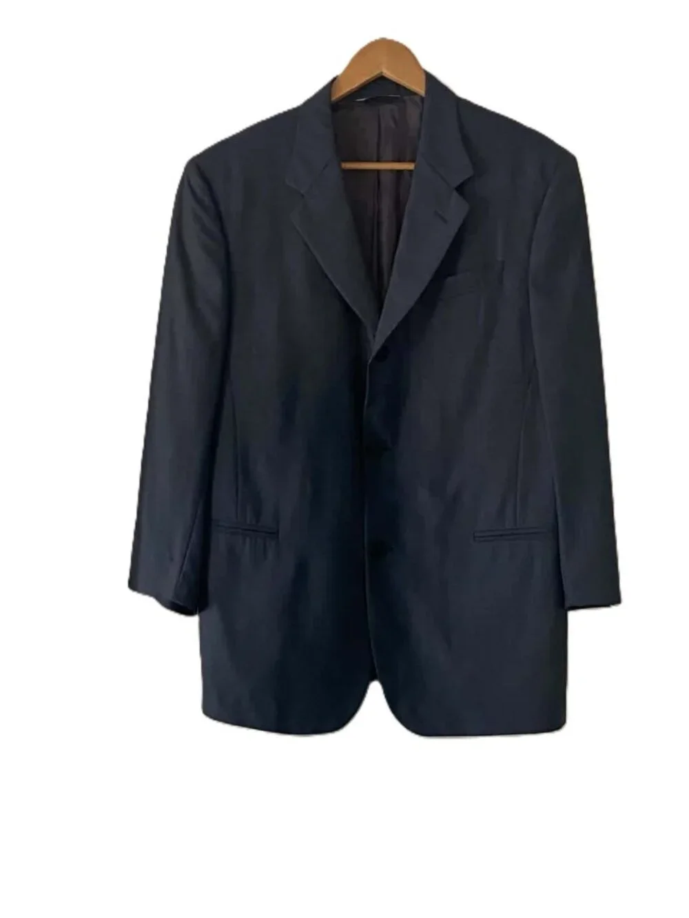 Vintage 90s Donna Karan Signature Blazer Men's 40S 100% Wool Made Italy
